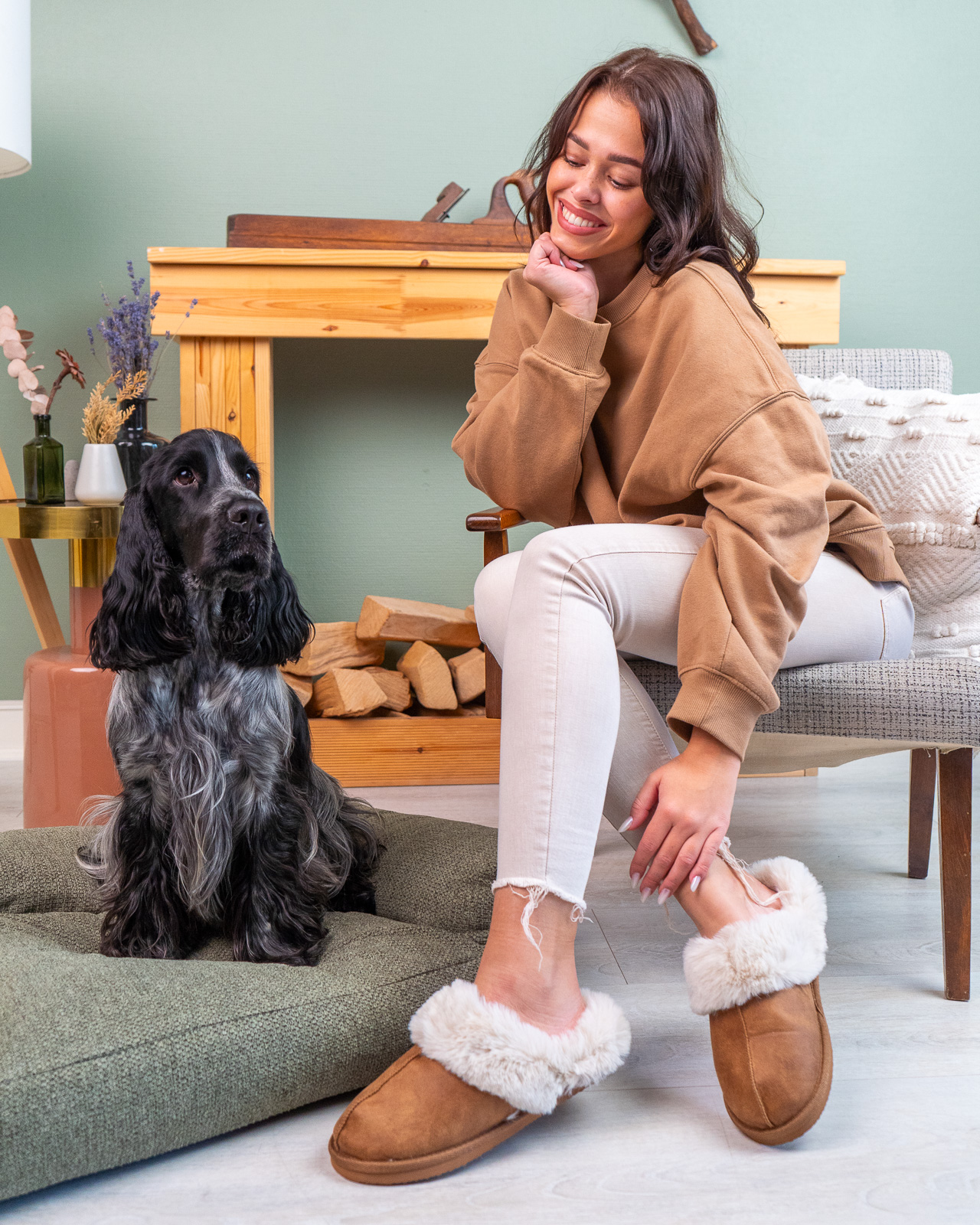 STUDIO kutyakanapé, zöld