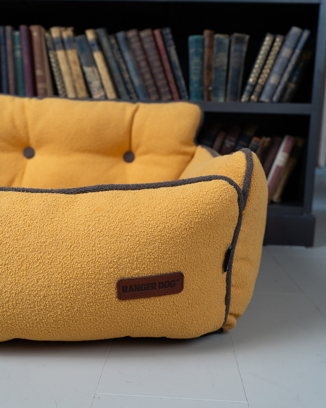 BOHEMIAN design kutyafotel, sárga