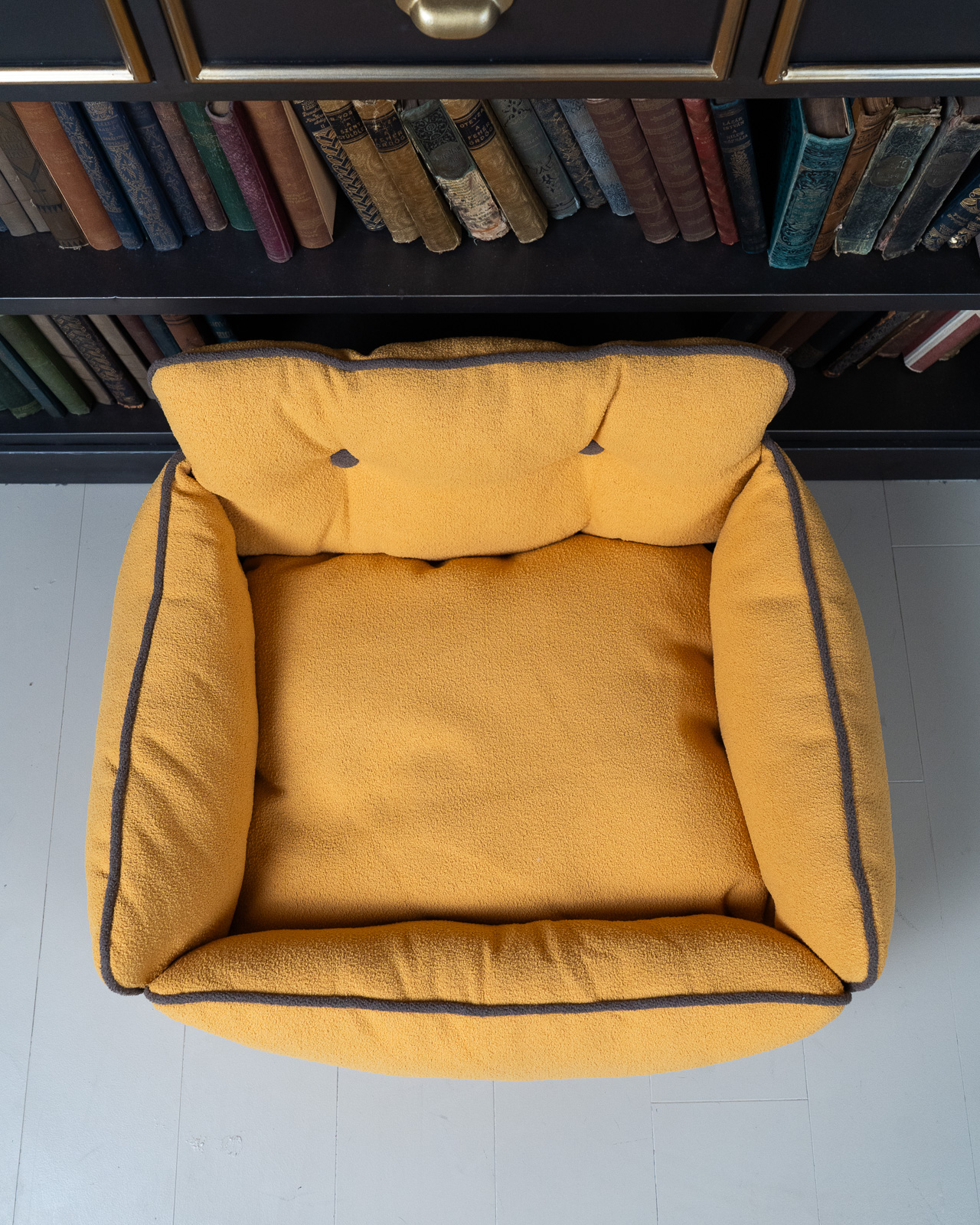 BOHEMIAN design kutyafotel, sárga