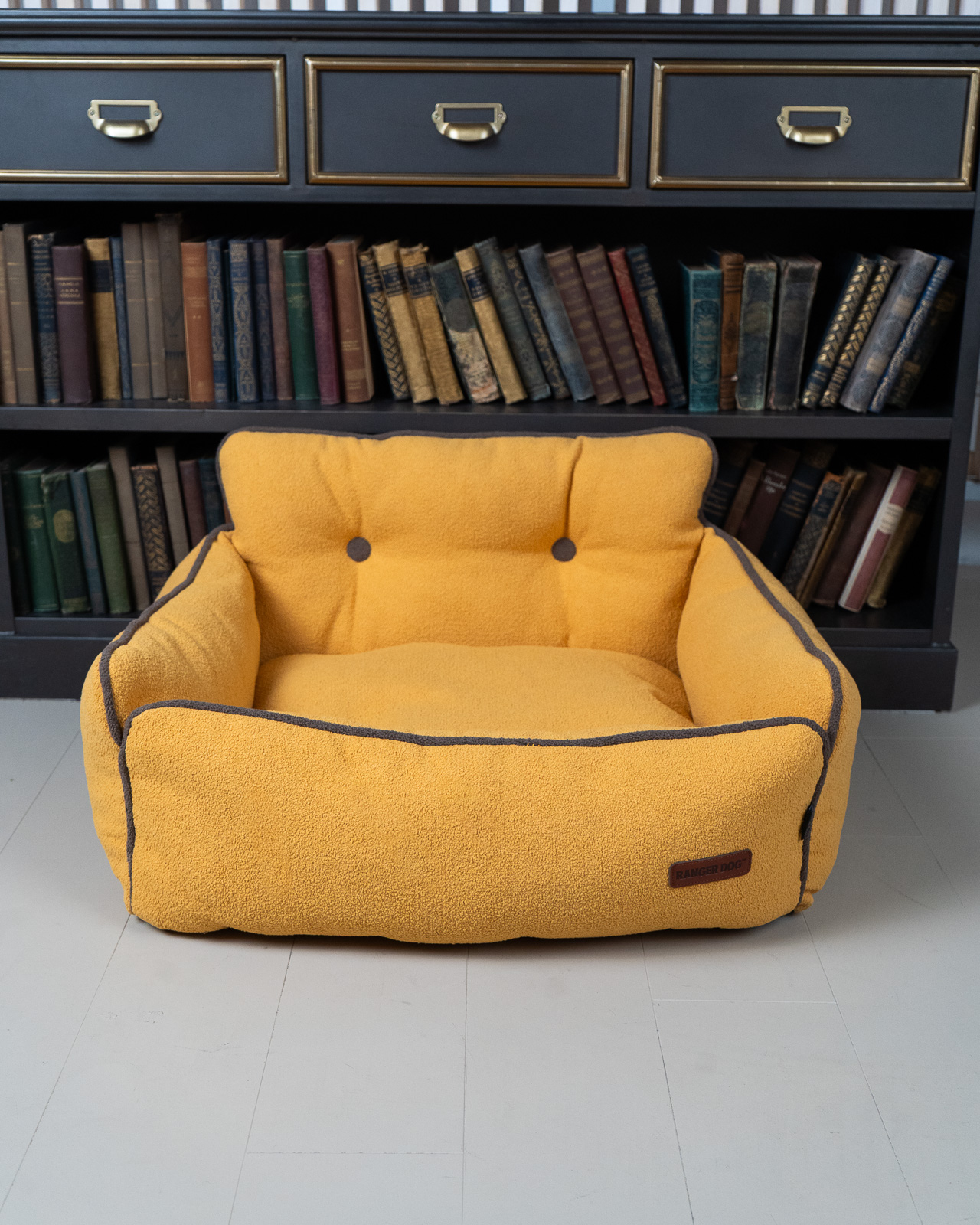 BOHEMIAN design kutyafotel, sárga