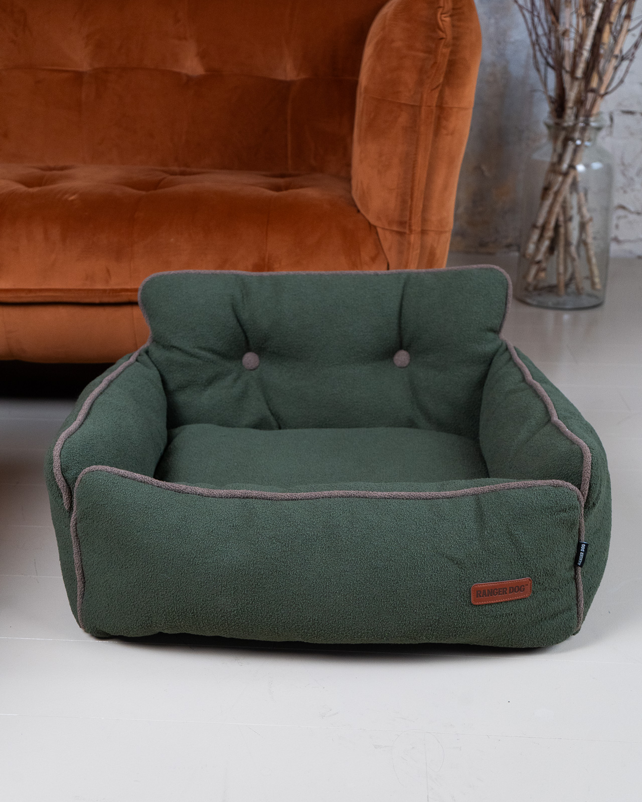 BOHEMIAN design kutyafotel, zöld