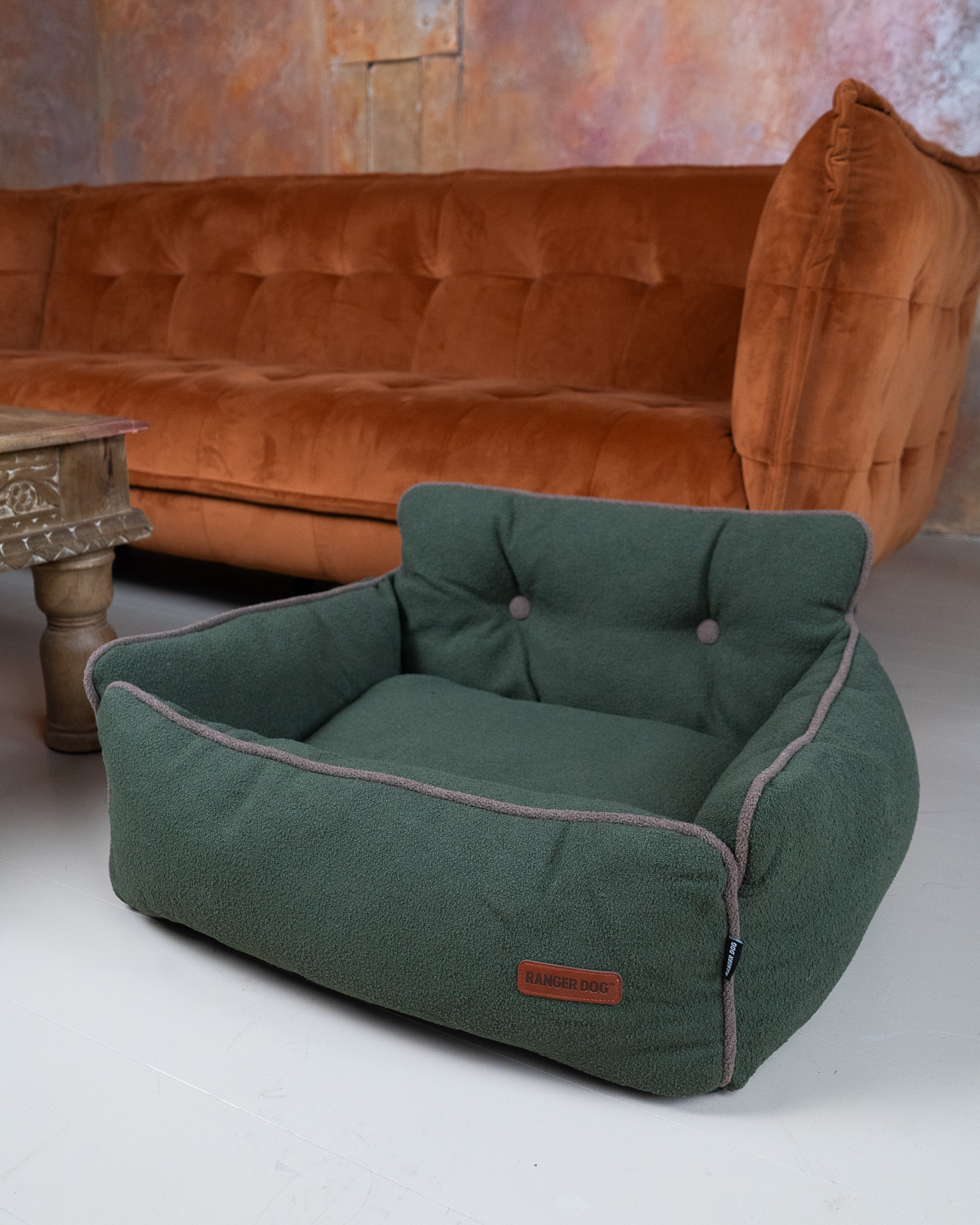 BOHEMIAN design kutyafotel, zöld