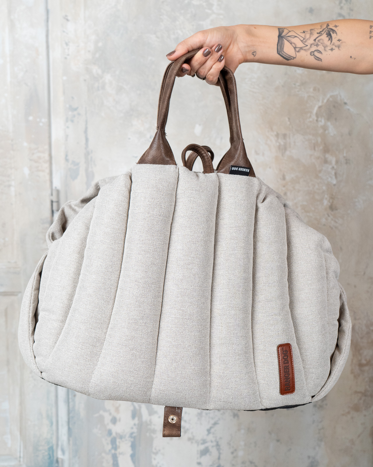 NEW YORK kutyahordozó táska, törtfehér