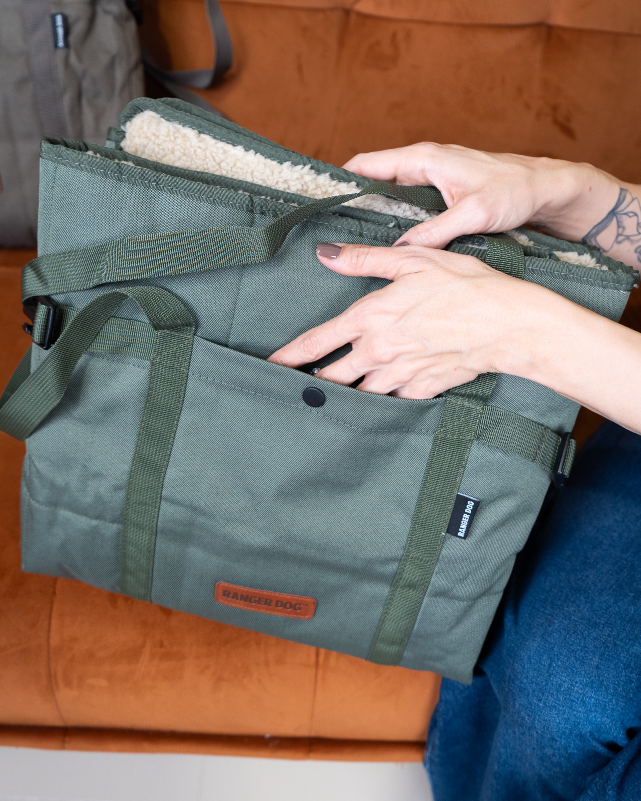 NATURE kutya piknik pléd, zöld